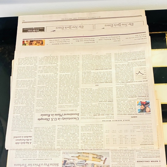 9/19/2001 edition NYT - Picture 5 of 7